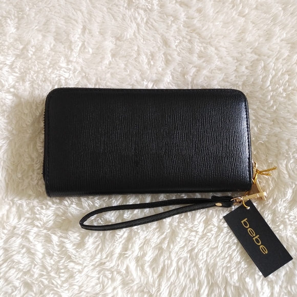 bebe Gianna Black🖤 Wristlet Wallet - NWT - Picture 2 of 15